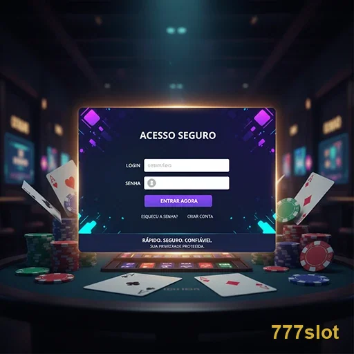 Usuário acessando a plataforma segura 777slot em celular.