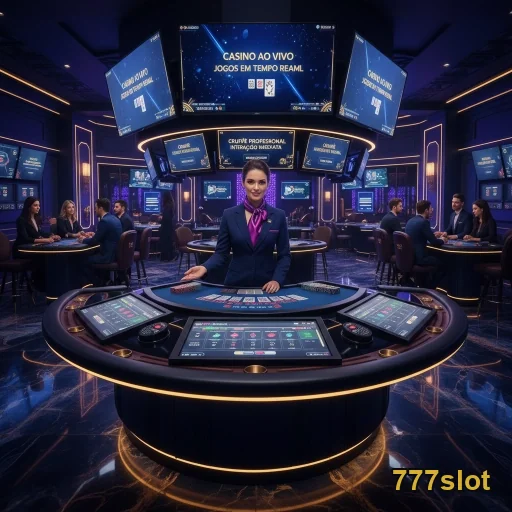 Atendimento VIP com croupier em cassino ao vivo no 777slot.