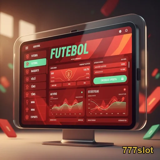 Interface da plataforma 777slot com foco em apostas esportivas.