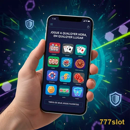 Imagem do celular mostrando jogos VIP da 777slot.