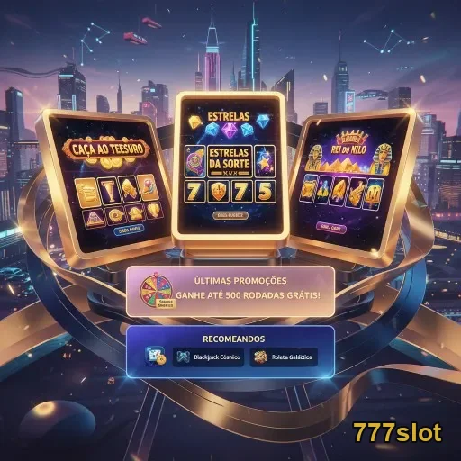 Tela do app 777slot com jogos e promoções VIP.