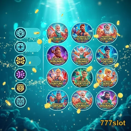 Tela da plataforma 777slot com jogos VIP e recursos especiais.
